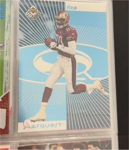 1998 Upper Deck UD Choice Starquest Blue #2 Jerry Rice — front