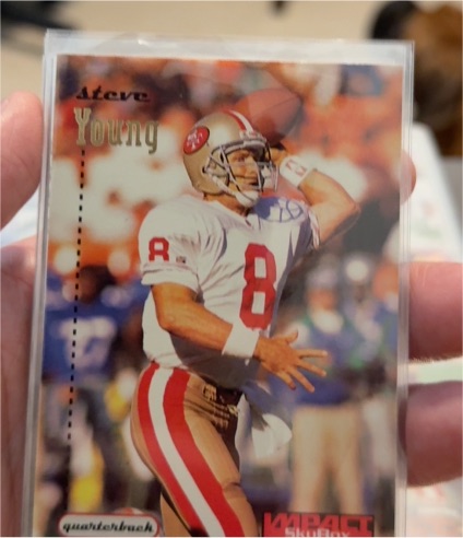 1996 SkyBox Impact #133 Steve Young — front