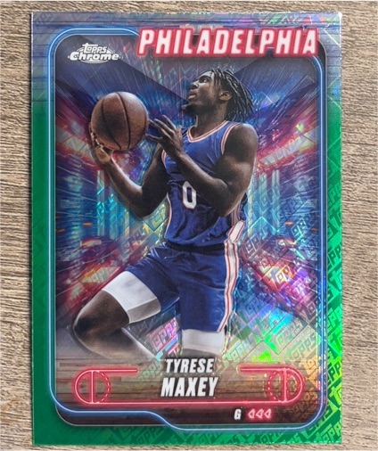 2024-25 Topps Chrome #40 Tyrese Maxey — front
