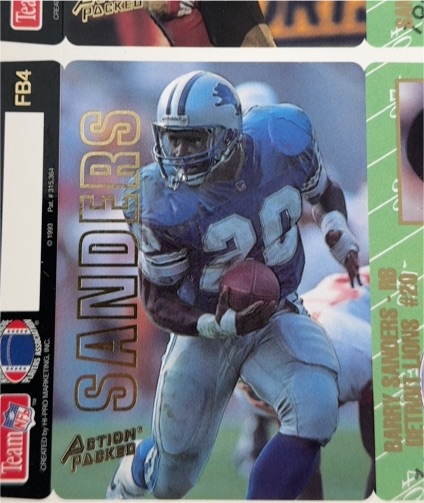1989 Pro Set #FB4 Barry Sanders — front