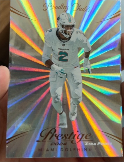 2024 Panini Prestige Xtra Points Sunburst #188 Bradley Chubb — front