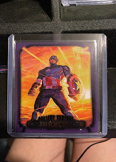 2024 Marvel Masterpieces #GV-2 Captain America Gallery Variant Purple — front