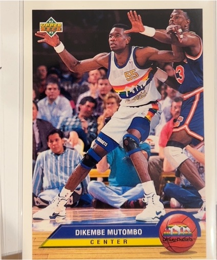 1992-93 Upper Deck McDonald's #P10 Dikembe Mutombo — front