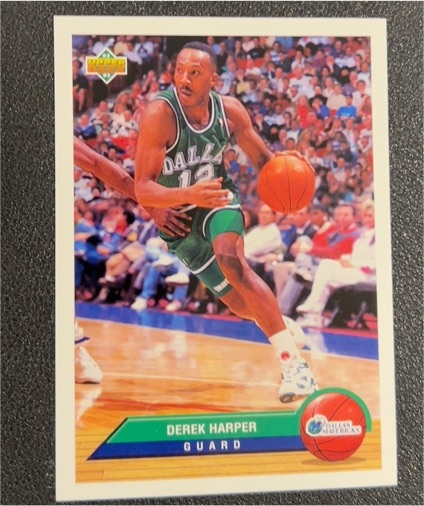1992-93 Upper Deck McDonald's #P9 Derek Harper Dallas Mavericks — front