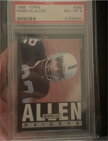 1985 Topps #282 Marcus Allen — front