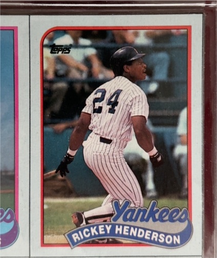 1989 Topps #F Rickey Henderson — front