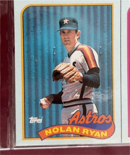 1989 Topps #K Nolan Ryan — front