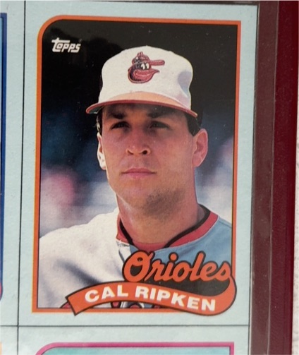 1989 Topps #J Cal Ripken Jr. — front
