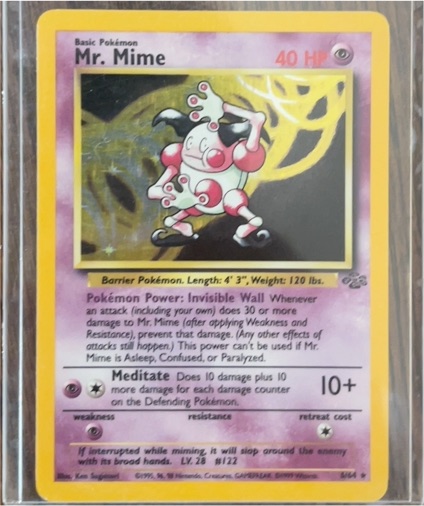 1999 Pokémon Jungle #6 Mr. Mime — front