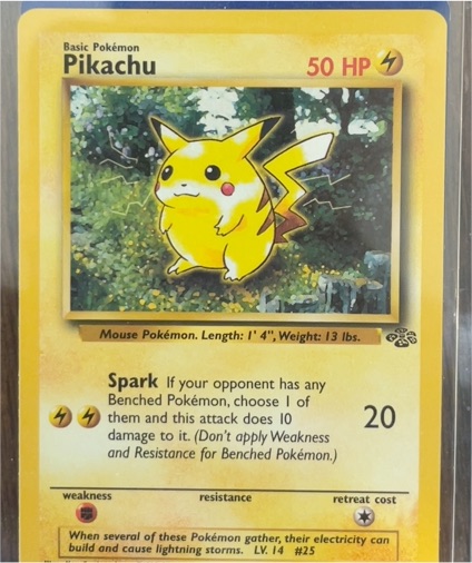 1999 Pokémon Jungle #60 Pikachu — front