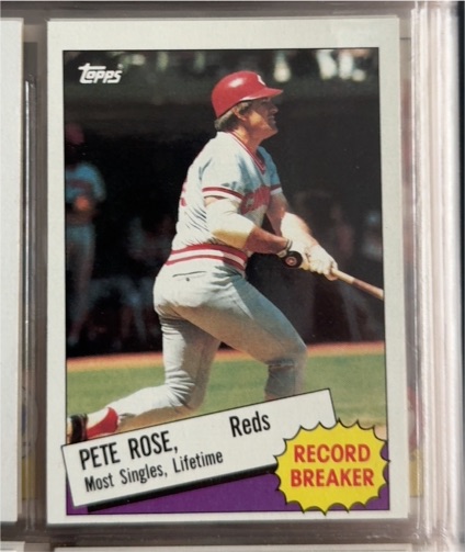 1985 Topps #6 Pete Rose Record Breaker — front