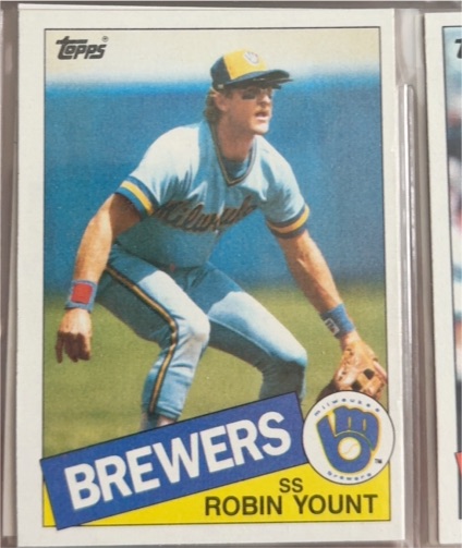 1985 Topps #340 Robin Yount — front