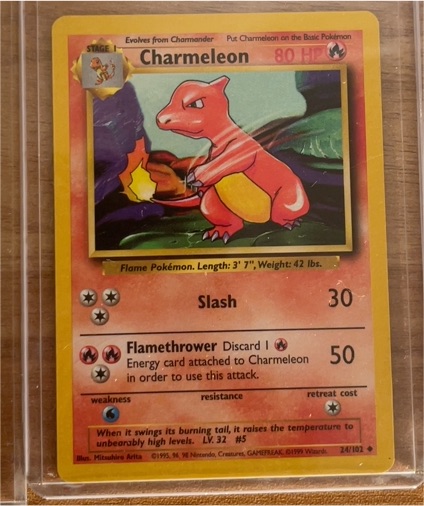 1999 Pokémon #24 Charmeleon — front
