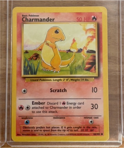 1999 Pokémon Base Set #46 Charmander — front