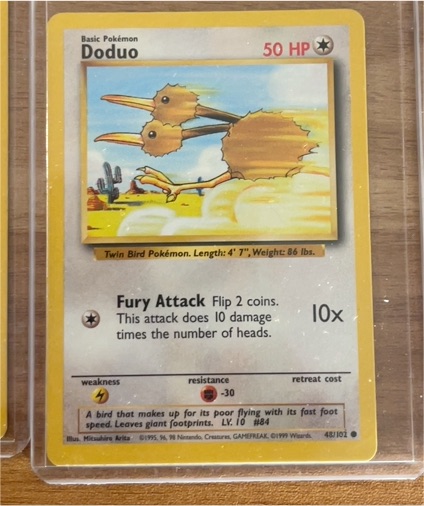 1999 Pokémon #48 Doduo — front