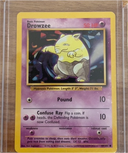 1999 Pokémon Base Set #49 Drowzee — front