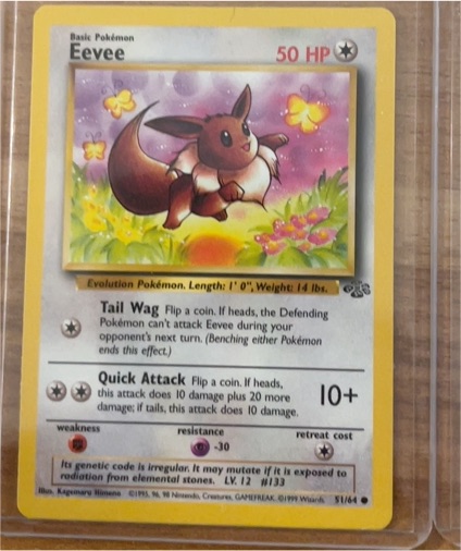 1999 Pokémon Jungle #51 Eevee — front