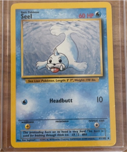 1999 Pokémon #41 Seel — front