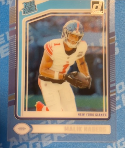 2024 Panini Donruss Clearly - Rated Rookie Malik Nabers #55 — front