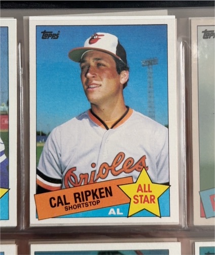 1985 Topps #704 Cal Ripken Jr. — front
