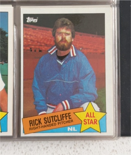 1985 Topps #720 Rick Sutcliffe — front