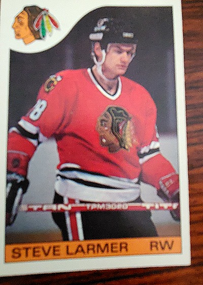 1985-86 O-Pee-Chee #132 Steve Larmer — front