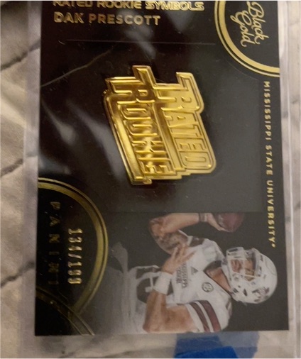 2016 Panini Black Gold Rated Rookie Symbols Dak Prescott — front