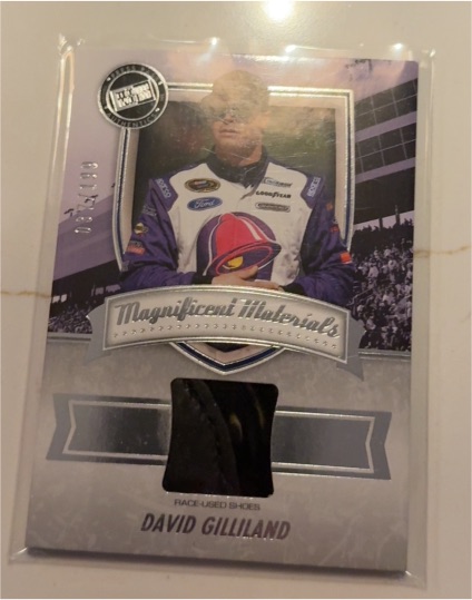 2011 Press Pass Magnificent Materials #MM-DG David Gilliland — front