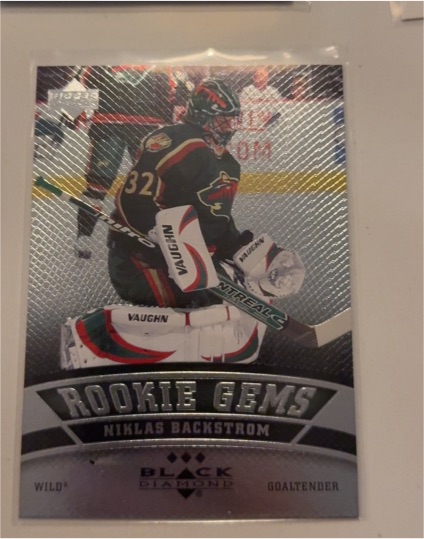 2006-07 Upper Deck Black Diamond #164 Niklas Backstrom Rookie Gems — front