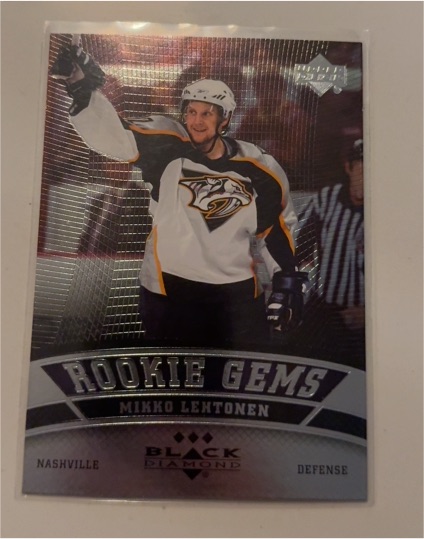2006-07 Upper Deck Black Diamond Rookie Gems #168 Mikko Lehtonen — front