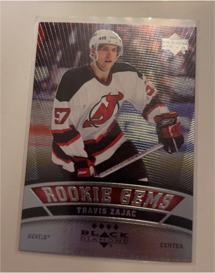 2006-07 Upper Deck Black Diamond Rookie Gems #201 Travis Zajac — front