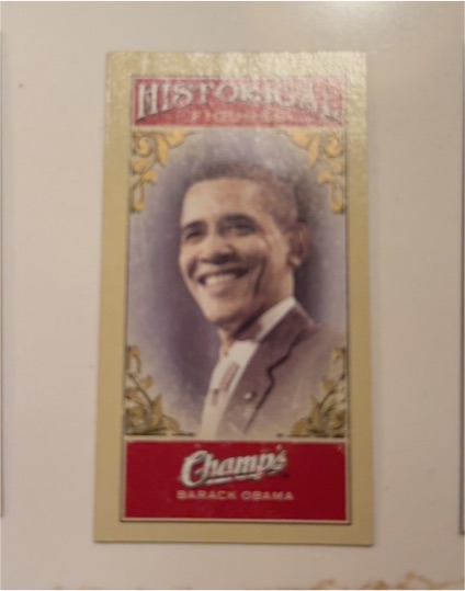 2009-10 Upper Deck Champ's Mini #580 Barack Obama — front