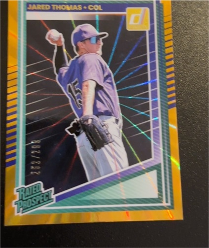 2025 Donruss Rated Prospects #147 Jared Thomas — front