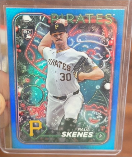 2024 Topps Holiday #H165 Paul Skenes — front