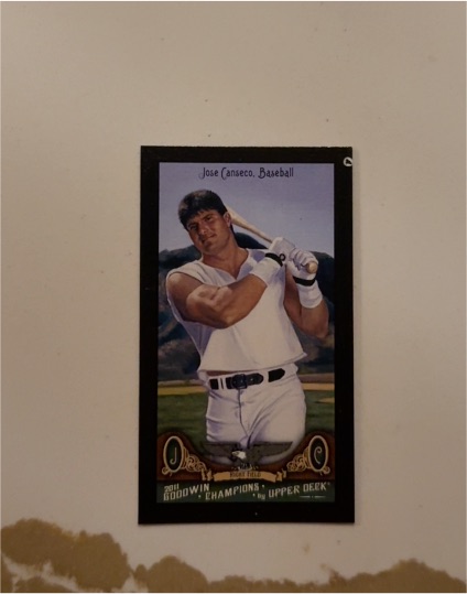 2011 Upper Deck Goodwin Champions Mini Black #126 Jose Canseco — front