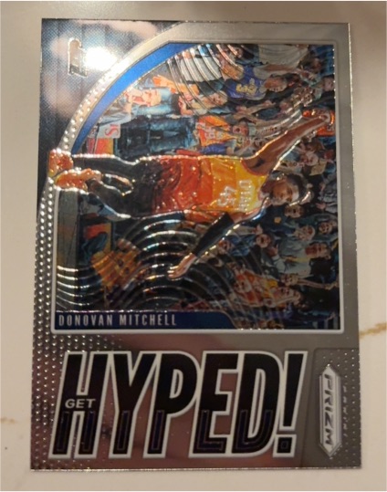 2019-20 Panini Prizm #10 Donovan Mitchell Get Hyped! — front