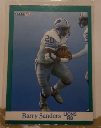 1991 Fleer #247 Barry Sanders — front