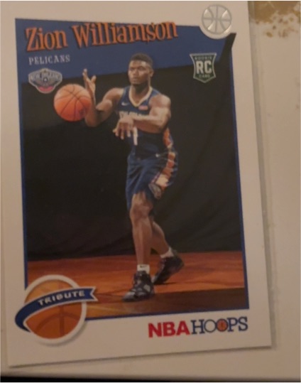 2019-20 Panini NBA Hoops Tribute #296 Zion Williamson — front