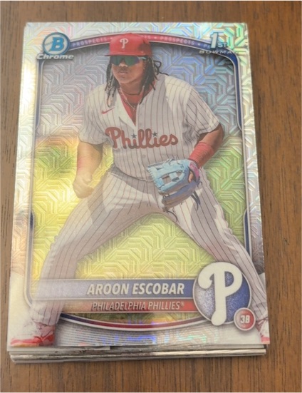 2025 Bowman Chrome #BCP-65 Aroon Escobar — front
