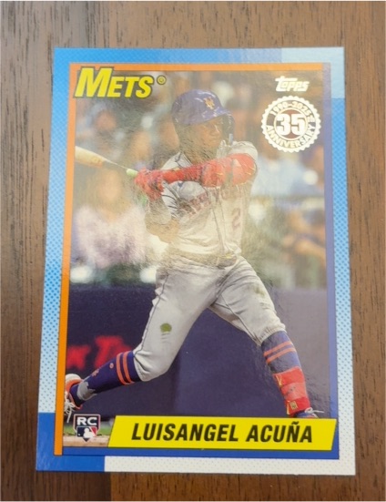 2025 Topps Series 2 1990 Topps Baseball #90B2-22 Luisangel Acuña — front