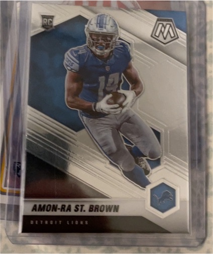 2021 Panini Mosaic #328 Amon-Ra St. Brown — front