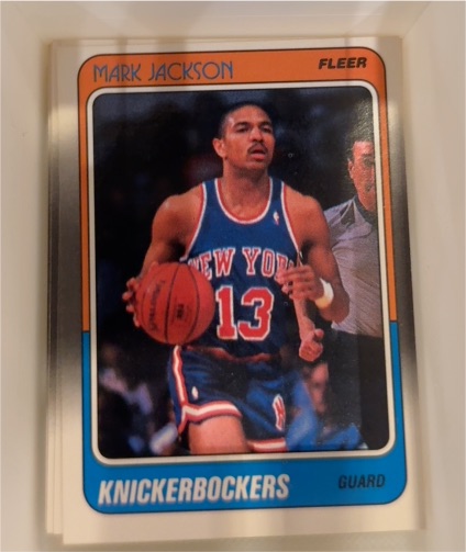 1988 Fleer #82 Mark Jackson — front