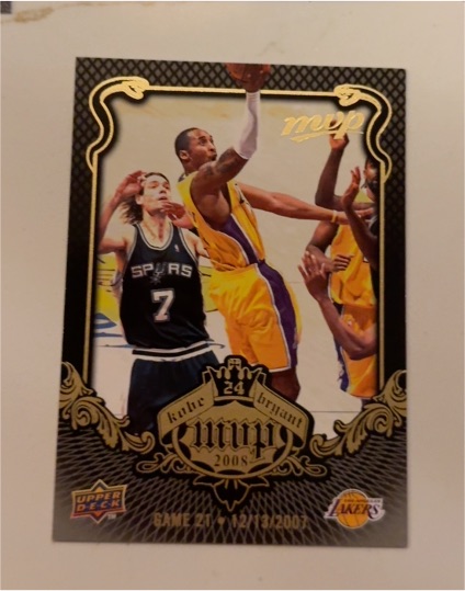 2008 Upper Deck MVP Game #21 Kobe Bryant — front