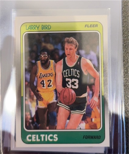 1988 Fleer #9 Larry Bird — front