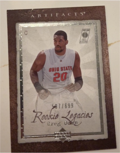2007 Upper Deck Artifacts Rookie Legacies Greg Oden — front