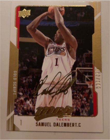 2008-09 Upper Deck MVP Gold Script #1 Samuel Dalembert — front