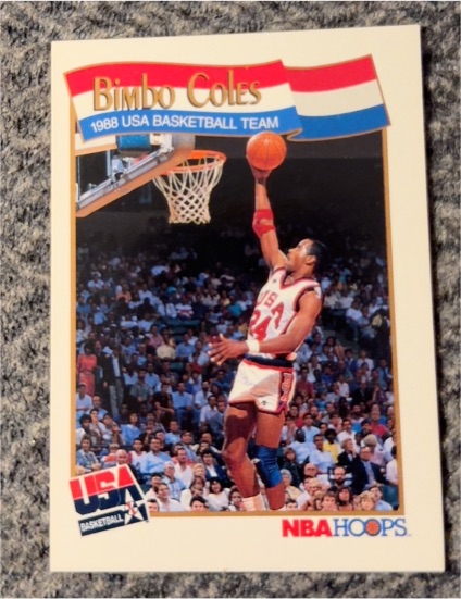 1991 NBA Hoops #567 Bimbo Coles — front