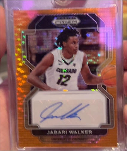 2022 Panini Prizm Draft Picks #DP-JWA Jabari Walker — front