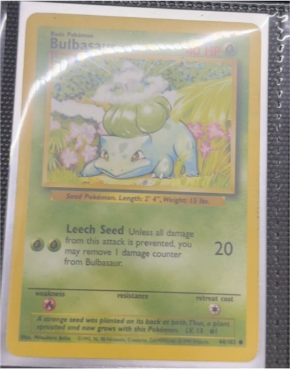 1999 Pokémon #44 Bulbasaur — front