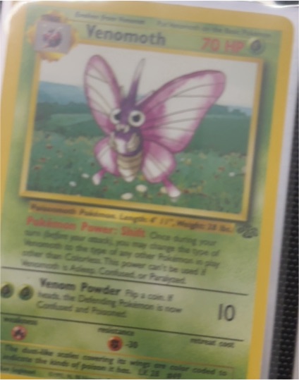 1999 Pokémon Jungle #29 Venomoth — front